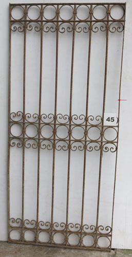 Wrought iron panel